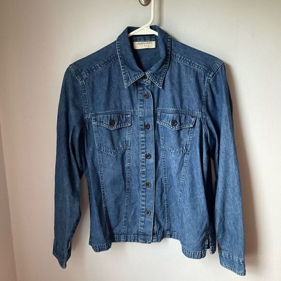 Lemongrass Denim Button Up, Small. Coastal Cowgirl, Minimalist - Picture 8 of 11